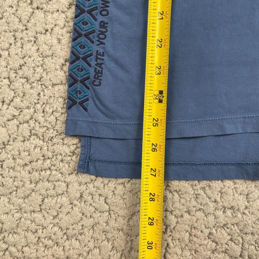Life Is Good Shirt Womens Small Blue Embroidered Trim Create Your Own Sunshine - Picture 6 of 8
